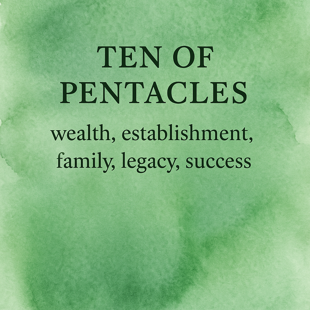 10 of pentacles