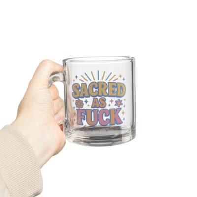 Sacred as F Glass Mug - 10oz