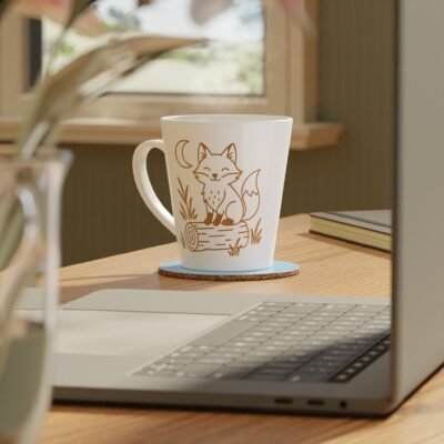 Fox Latte Mug, 12oz