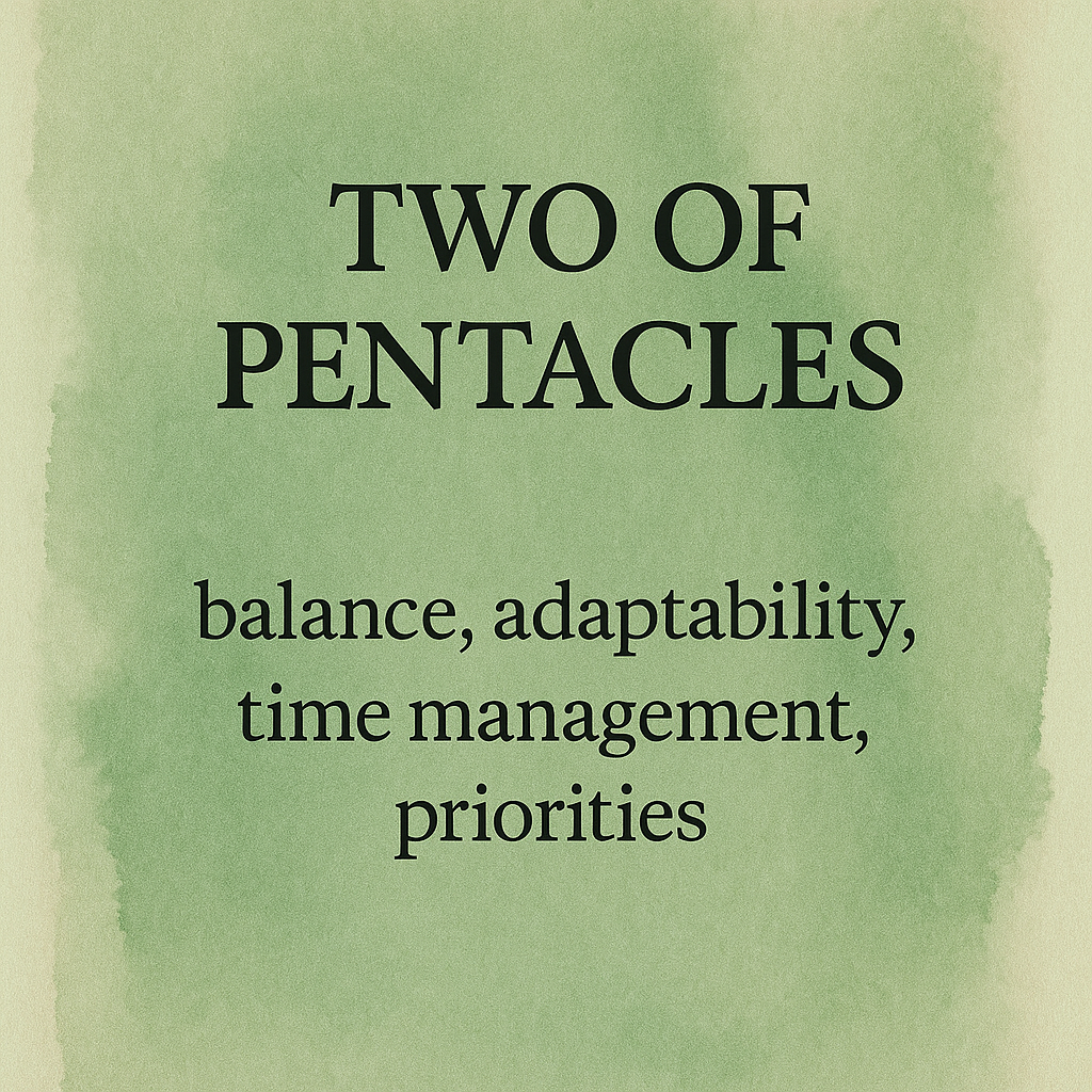 2 of pentacles
