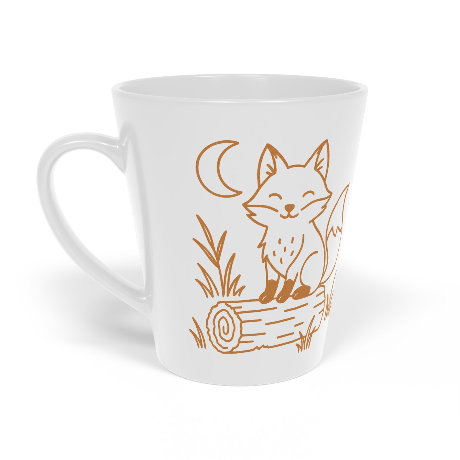 Fox Latte Mug, 12oz - Image 3
