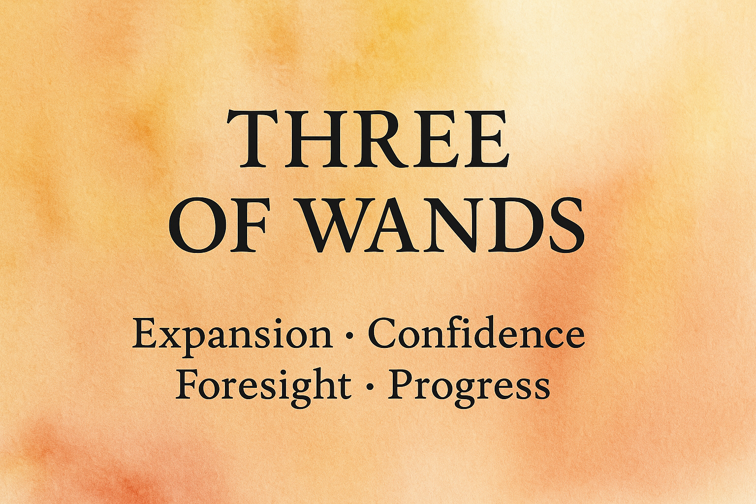 3 of wands tarot card