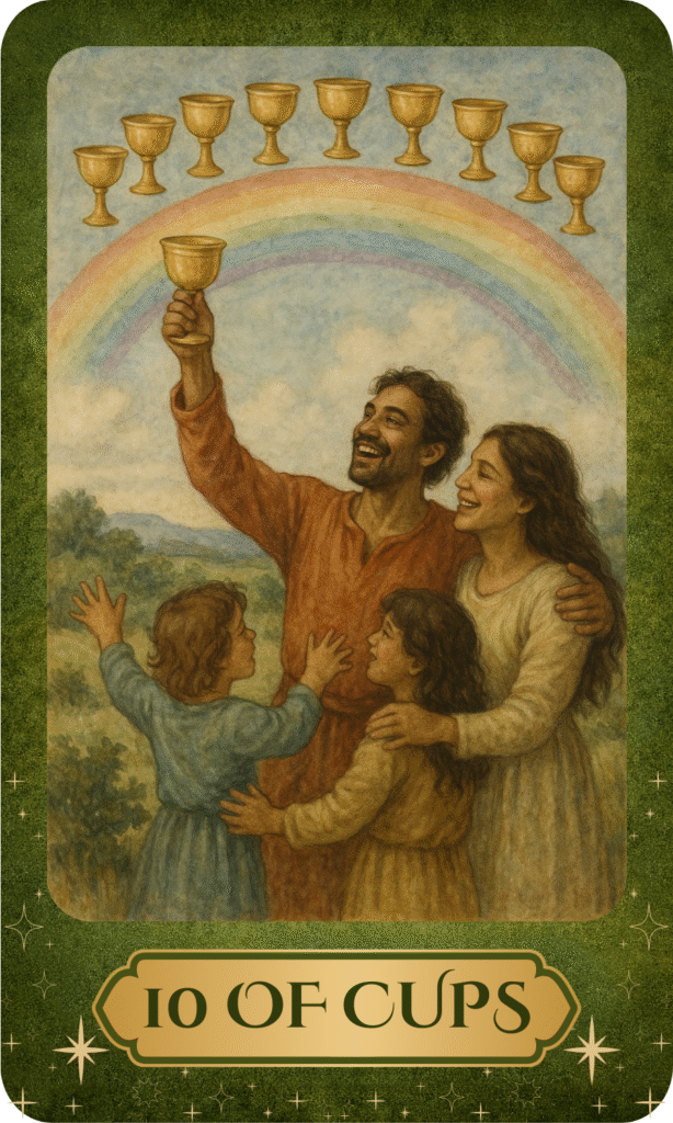 10 of cups tarot card