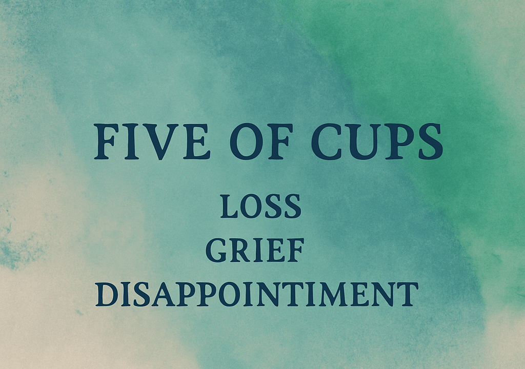 5 of Cups Tarot Card  Meaning