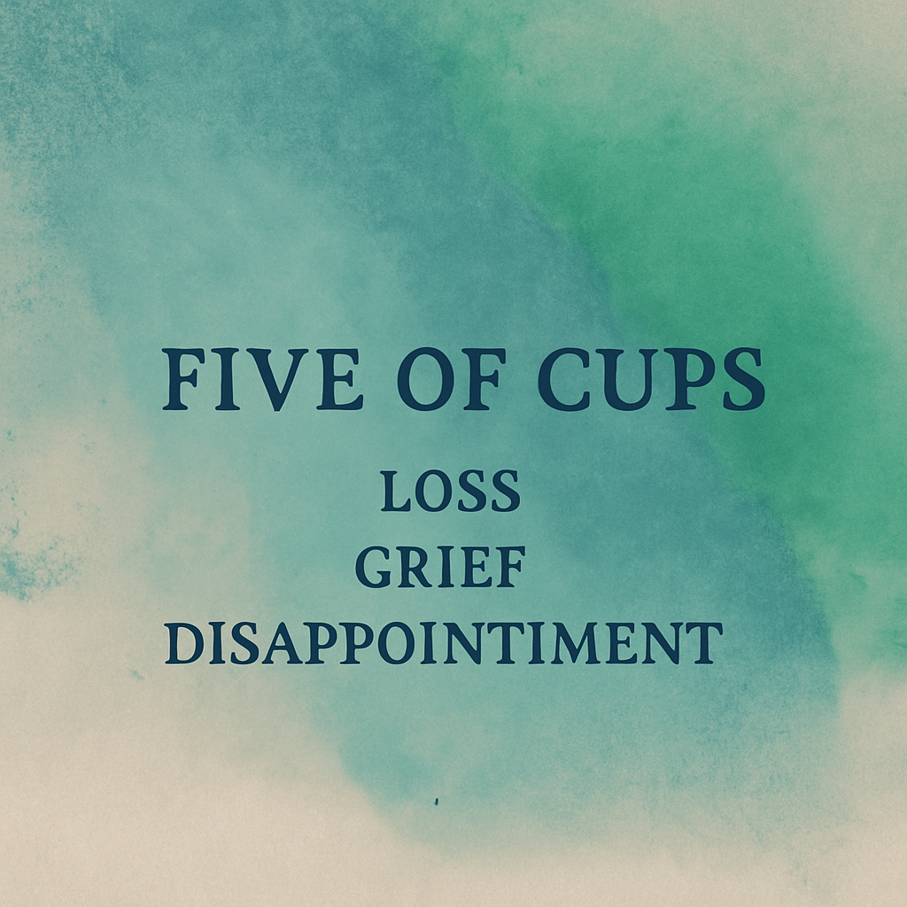 5 of cups tarot card