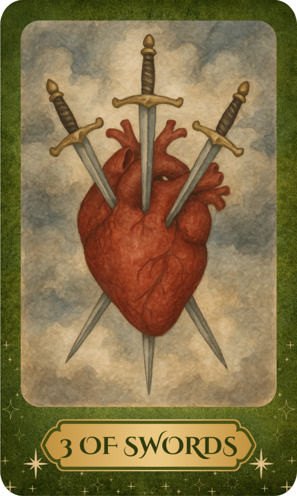 3 of swords tarot card