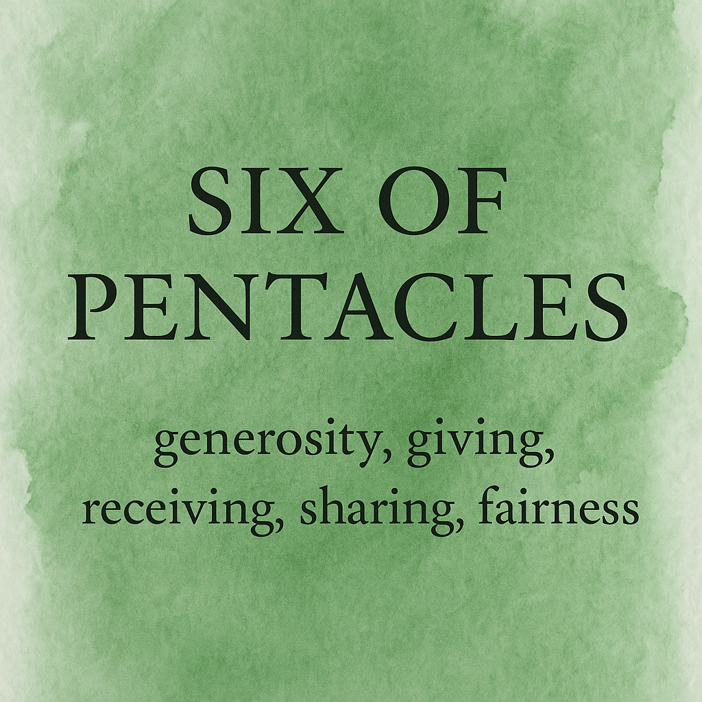 6 of pentacles