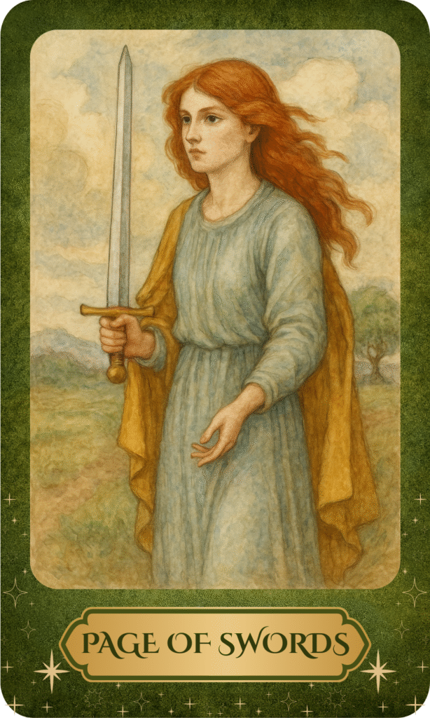Page Of Swords Tarot Card Meaning Upright And Reversal