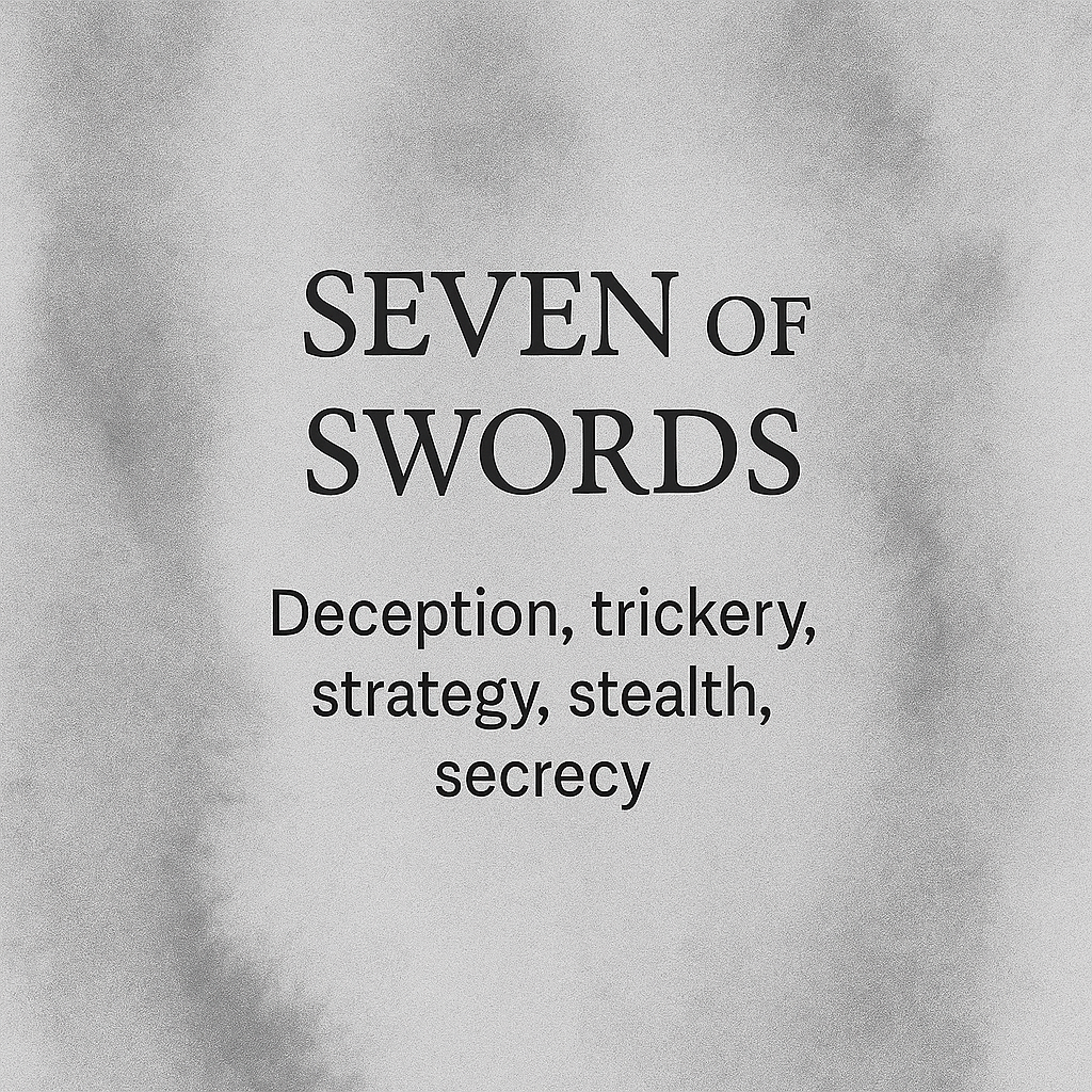 7 of swords tarot card