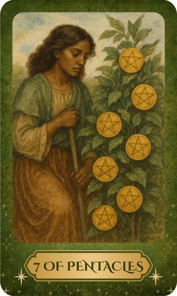 7 of pentacles tarot card