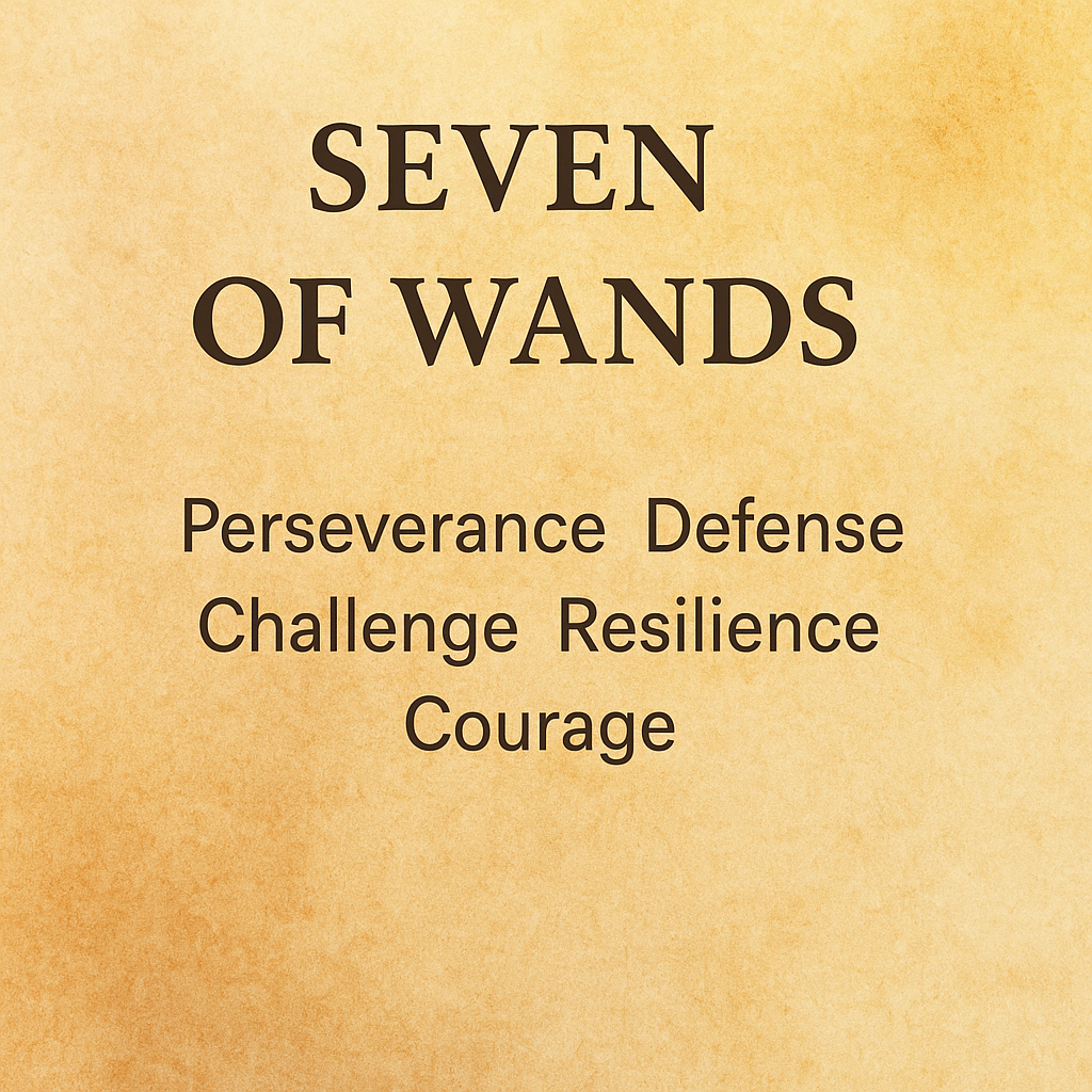 7 of wands tarot card