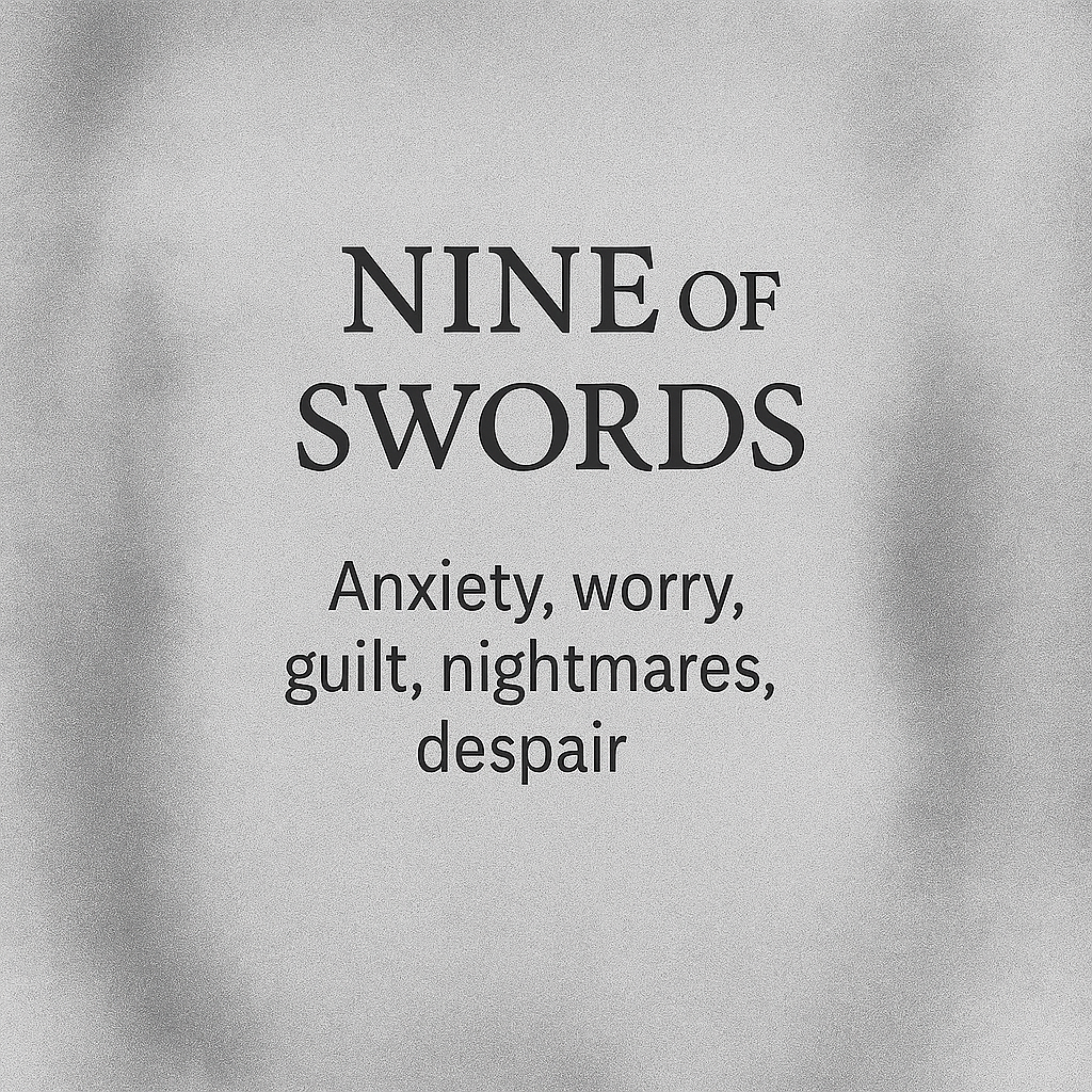 9 of swords tarot card