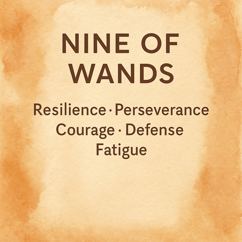 9 of wands tarot card