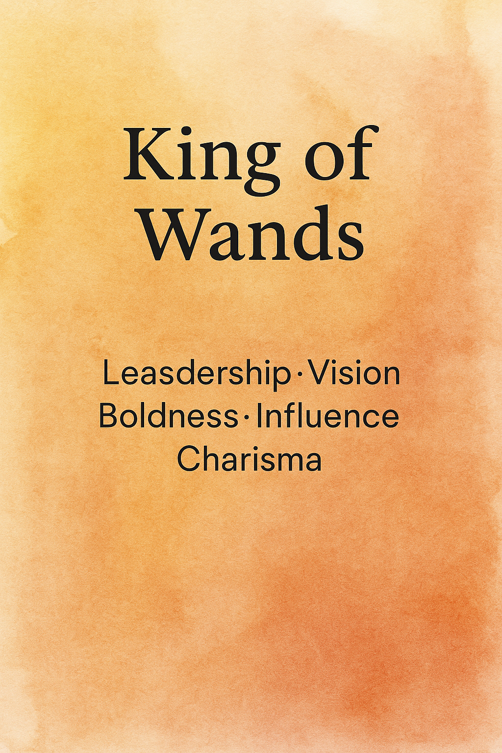 King of wands Tarot Card