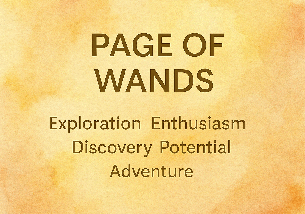 Page of Wands Tarot Card Meaning