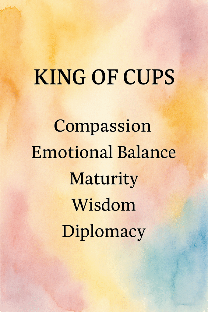 King of cups tarot card