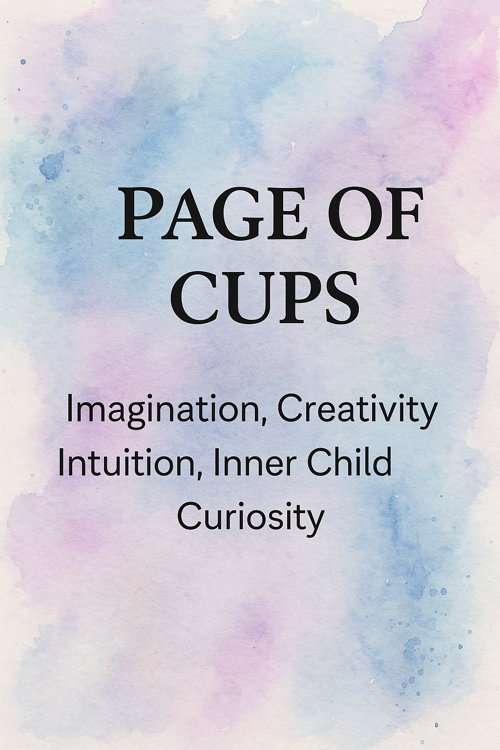 Page of cups