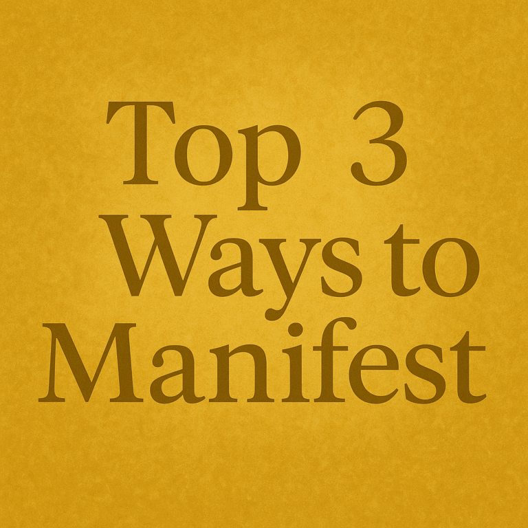 Top 3 ways to manifest what you want