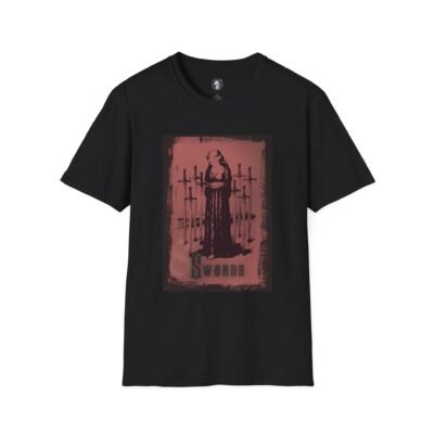 Tarot Soft Style T-Shirt - 8 of Swords Design